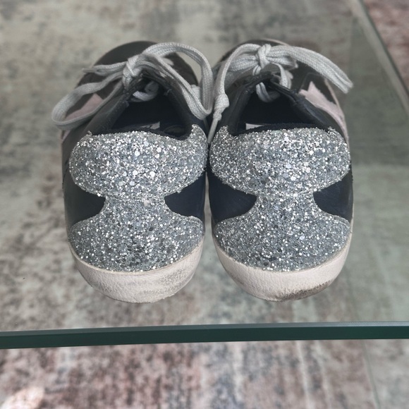 Golden Goose womens BLK Mauve Silver Sneakers 8 - Picture 4 of 7